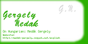 gergely medak business card